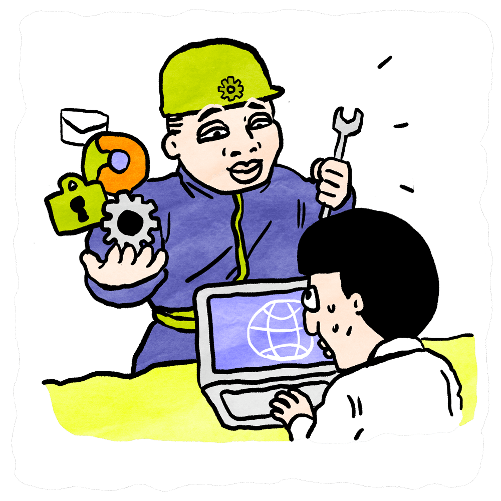 WEB制作のイラスト